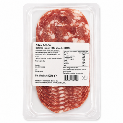 Gran Bosco Italian Salami Napoli – Premium Sliced Italian Salami