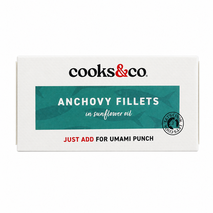 Cooks&Co Anchovy Fillets in Sunflower Oil – 50g
