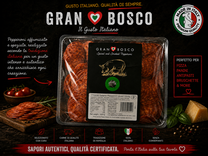 Gran Bosco, Smoked Sliced Pepperoni – 1kg