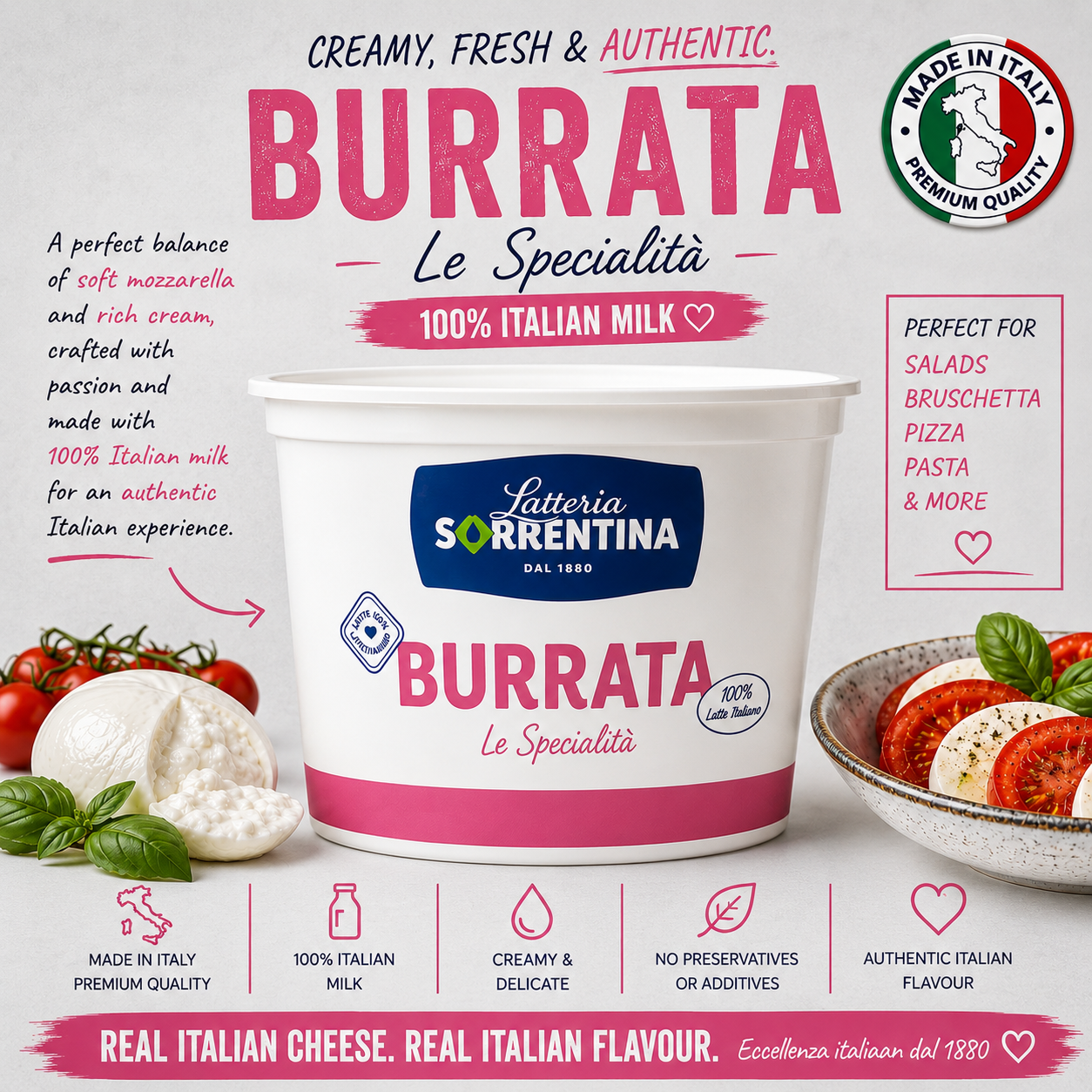 Creamy-Latteria Sorrentina Burrata