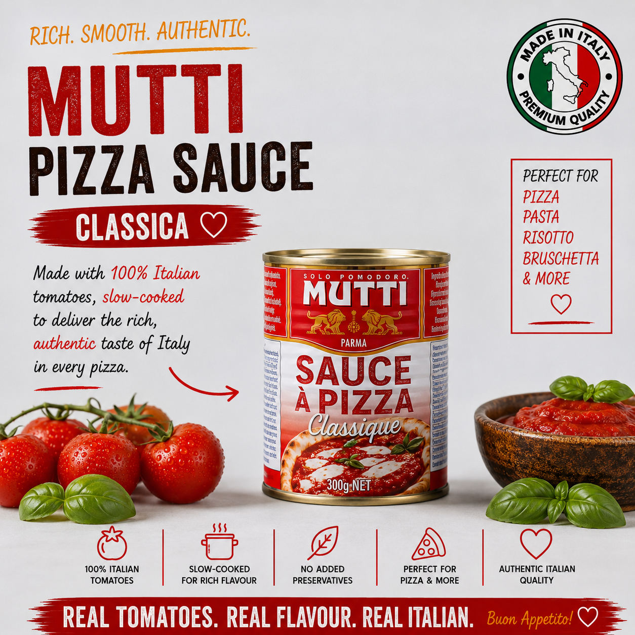 Mutti Authentic Pizza Sauce - Classica