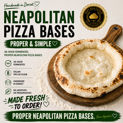 Authentic Pre-Cooked Neapolitan Pizza Bases (Pack of 8) | Dough Dorks