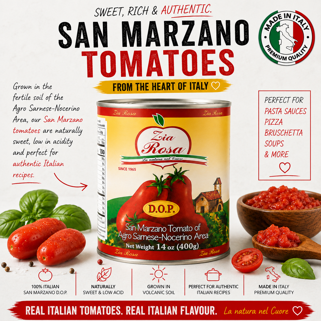Zia Roza - San Marzano Tomato 400g