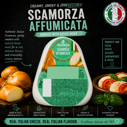 Granarolo Scamorza Affumicata Italian Mozzarella Cheese 250g (Smoked)