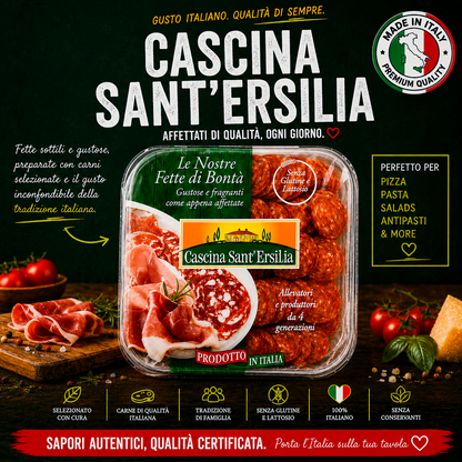 Spicy Neapolitan Sliced Pork Sausage (Salsiccia Napoli Piccante) 1kg
