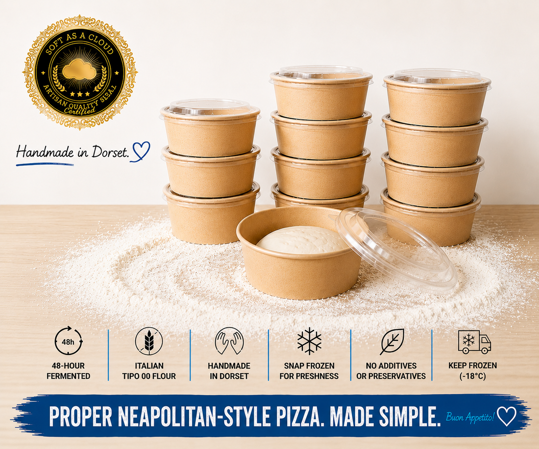 Authentic Ready Made Neapolitan Pizza Dough Balls Box of 12 - Dough Dorks
