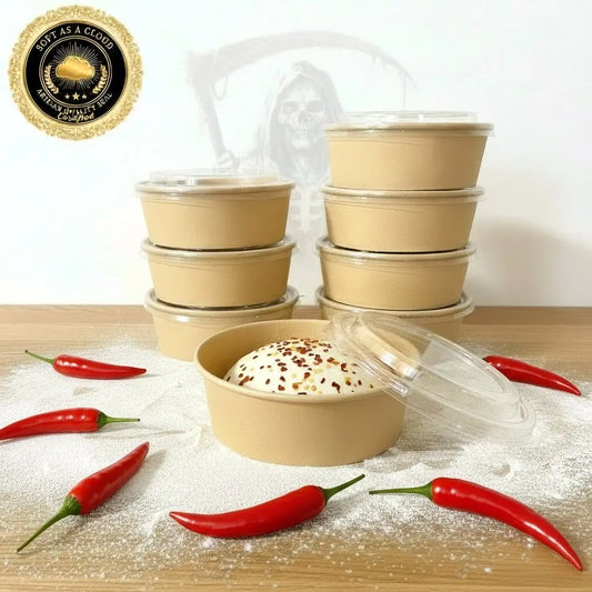 Carolina Reaper Chilli Dough - Ready Made Neapolitan Pizza Dough Balls - Dough Dorks