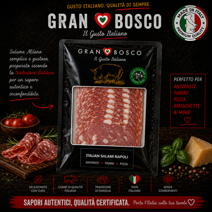 Gran Bosco Italian Salami Napoli – Premium Sliced Italian Salami