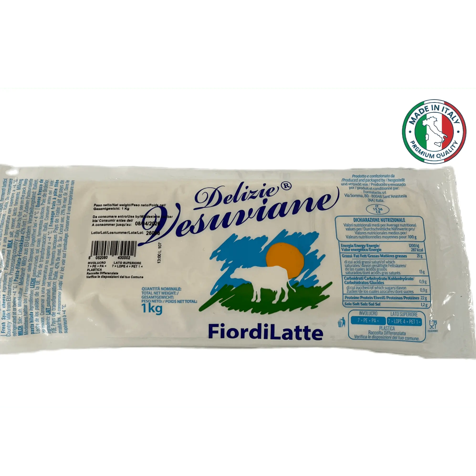 Fior di Latte Delizie Vesuviane Fior di Latte – 1kg