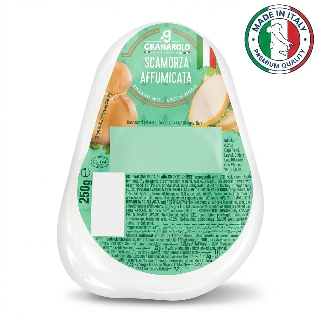 Granarolo Scamorza Affumicata Italian Mozzarella Cheese 250g (Smoked) - Dough Dorks