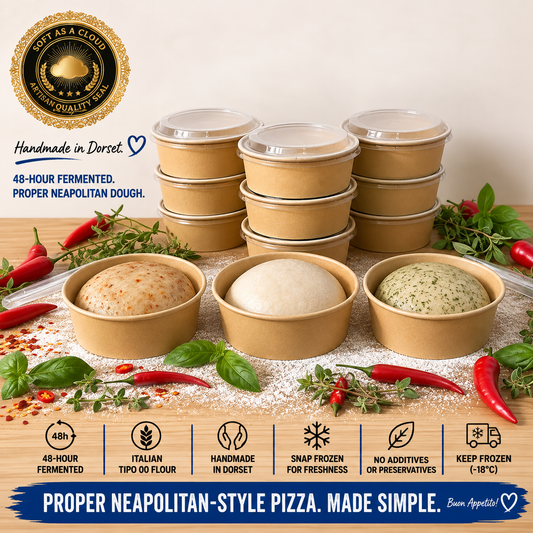 Mixed Neapolitan Pizza Dough Balls – Triple Flavour Box 12 - Dough Dorks